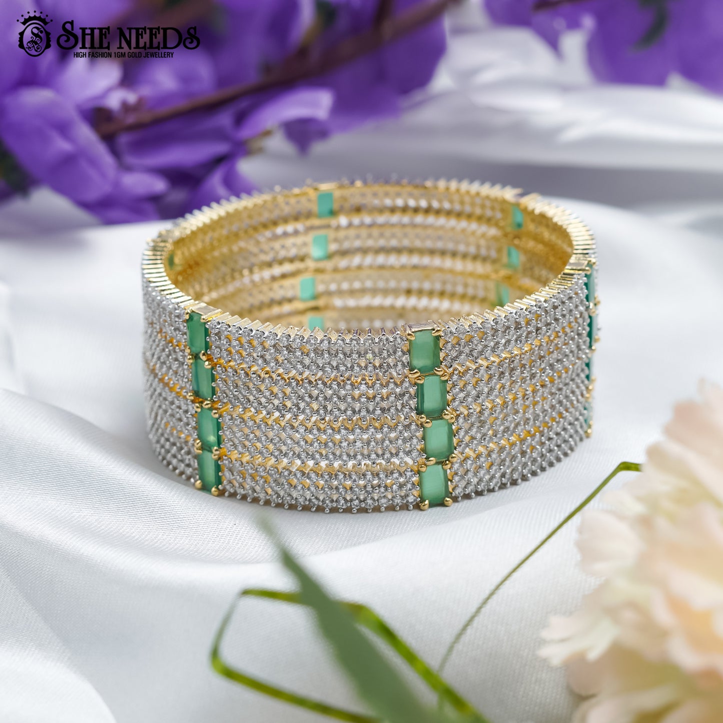 DIAMOND BANGLES (set of 4)