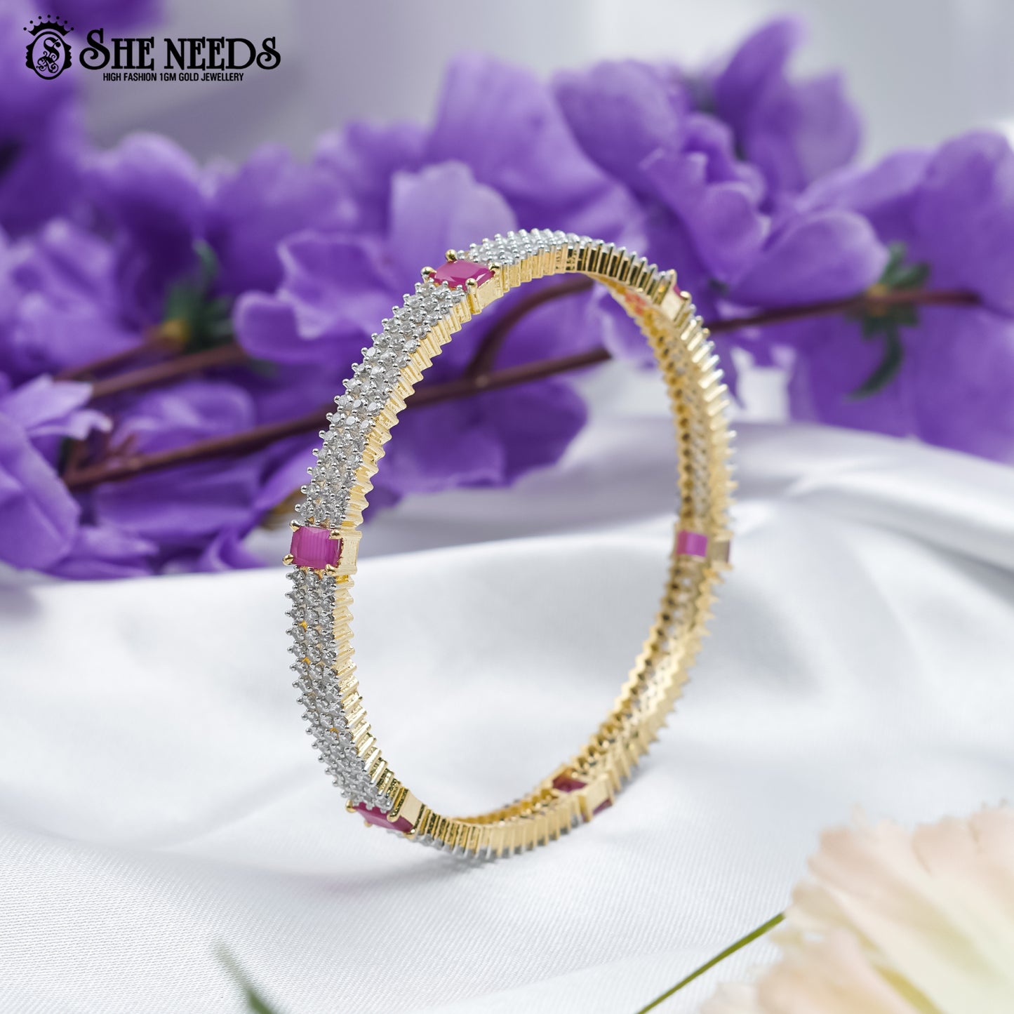 DIAMOND BANGLES (set of 4)