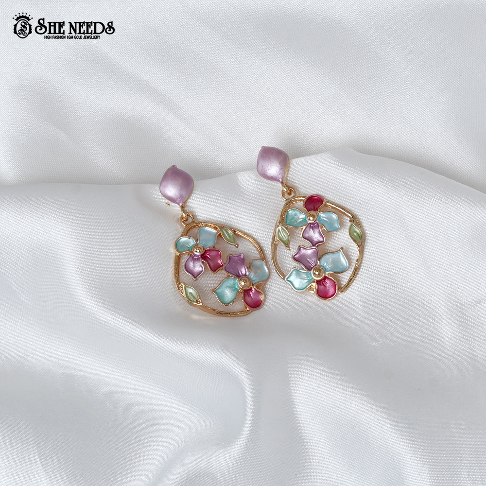 Floral Drop Earrings