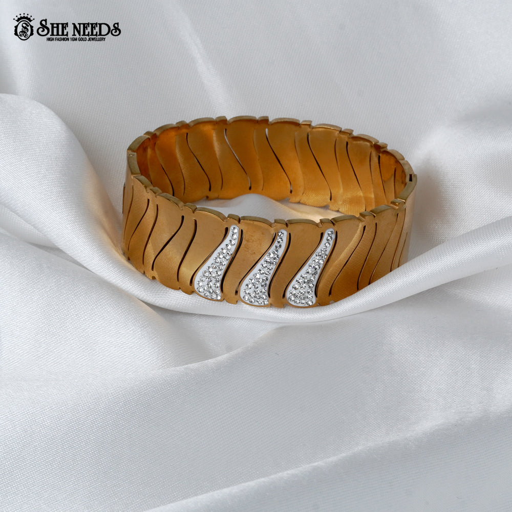 Gold Finish Designer Bracelet