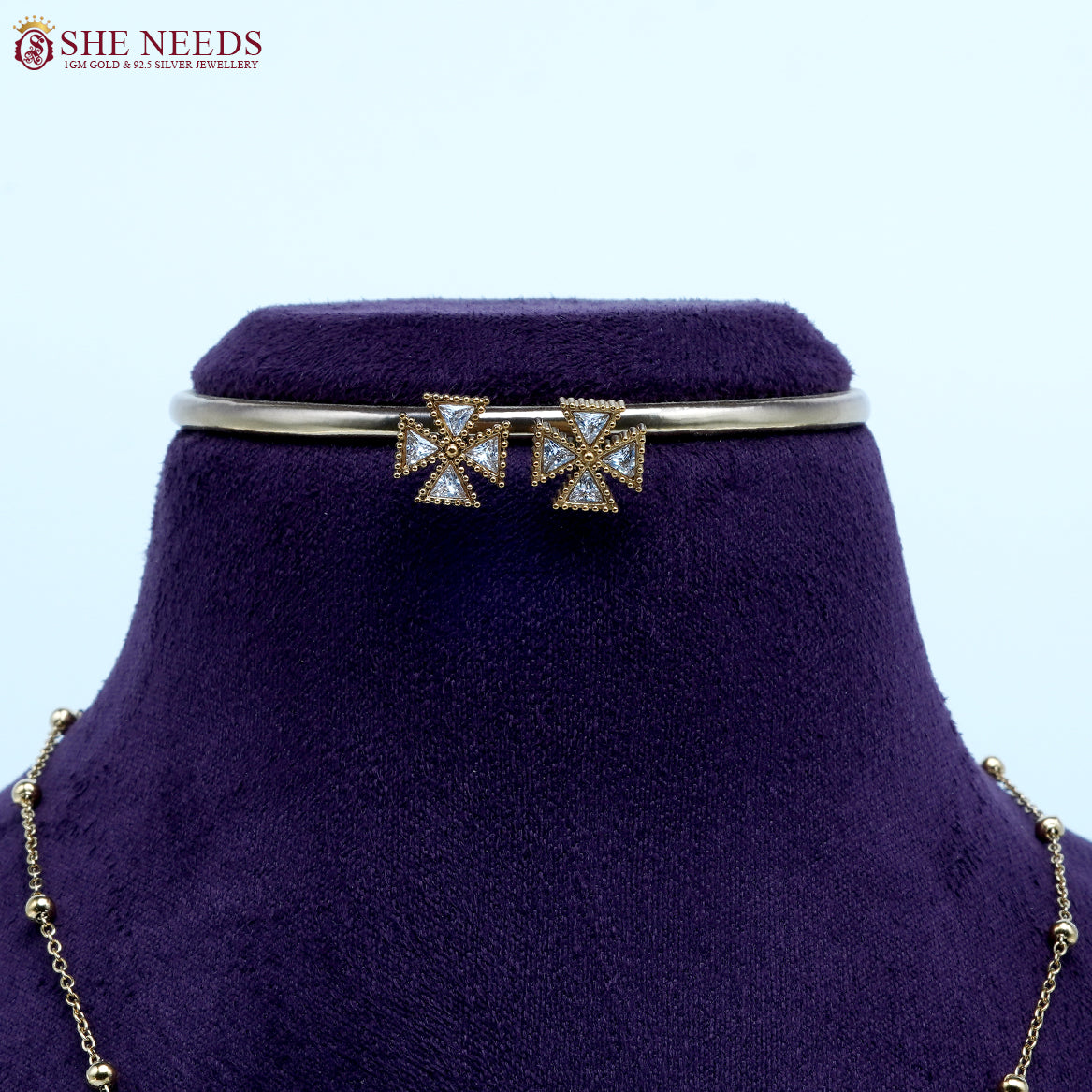 Star Flower Gold Necklace