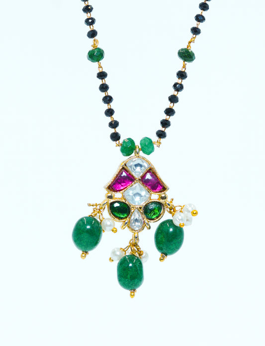Emerald Traditional Mangalsutra Necklace