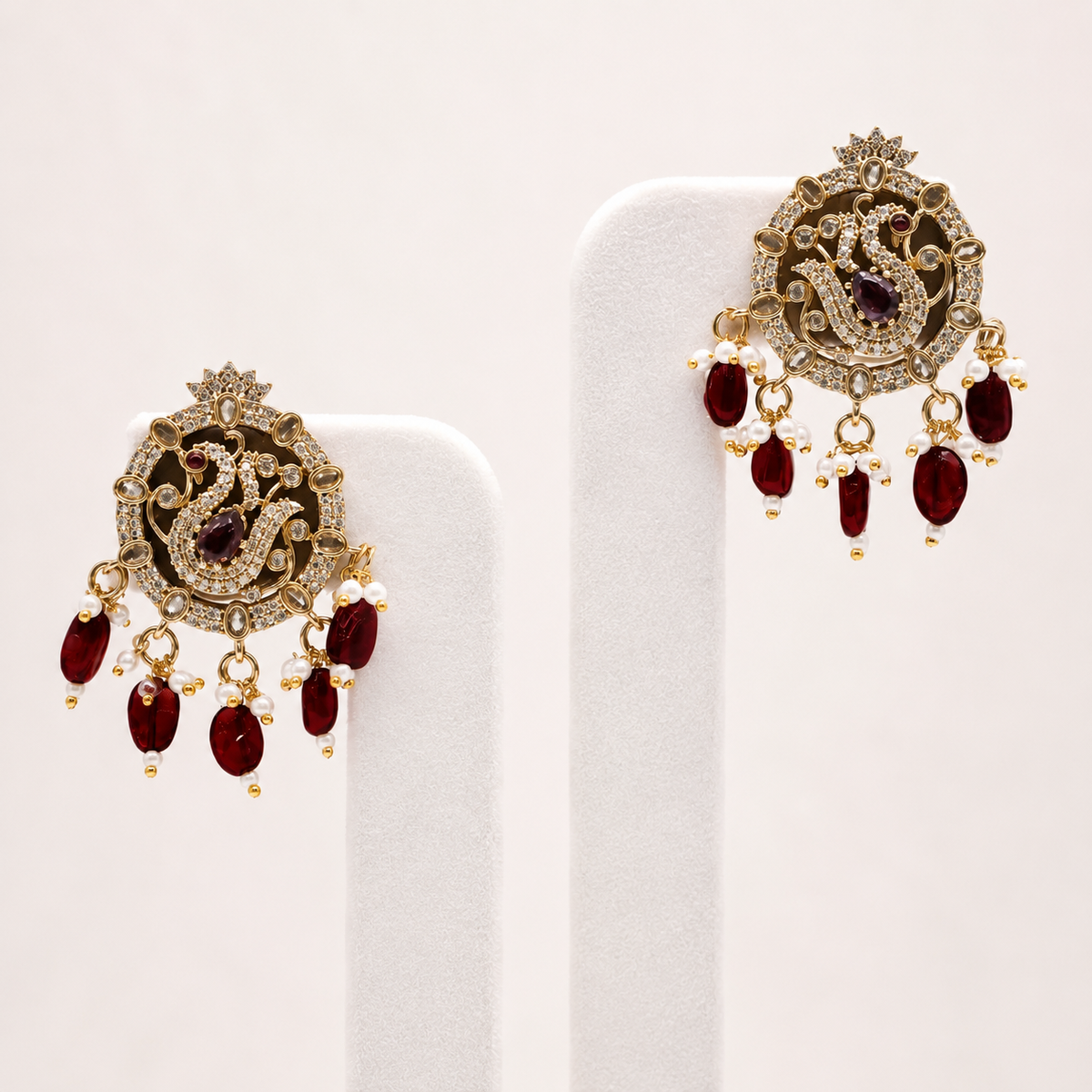 Stud Earrings (Purple)