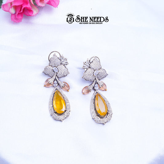 HIBISICUS DROP EARRINGS