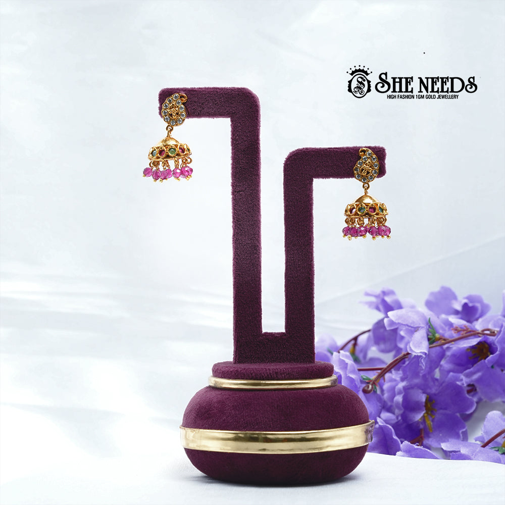 Pearl Jhumka Earrings