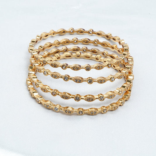 Line CZ Bangle Set