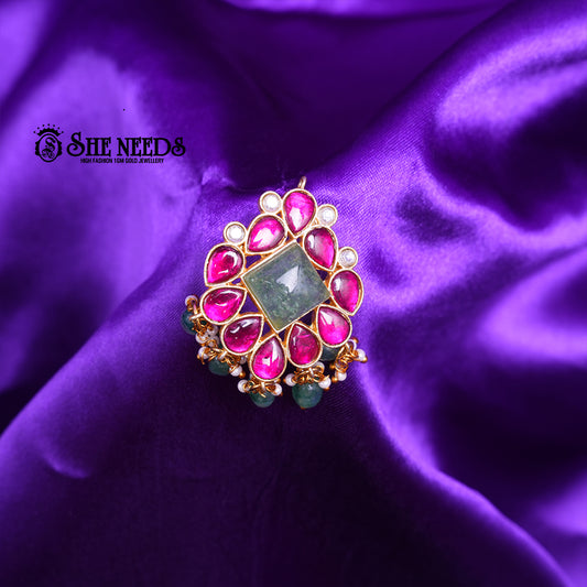 Royal Gemstone Jhumka