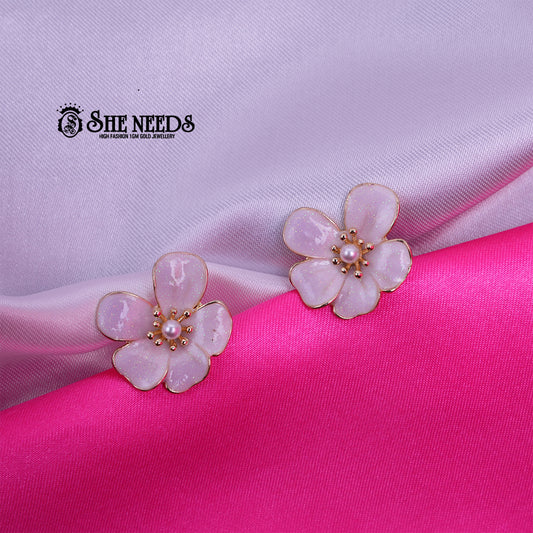 Classic Pearl Blossom Studs