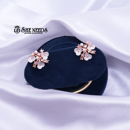 Crystal Blossom Cluster Studs