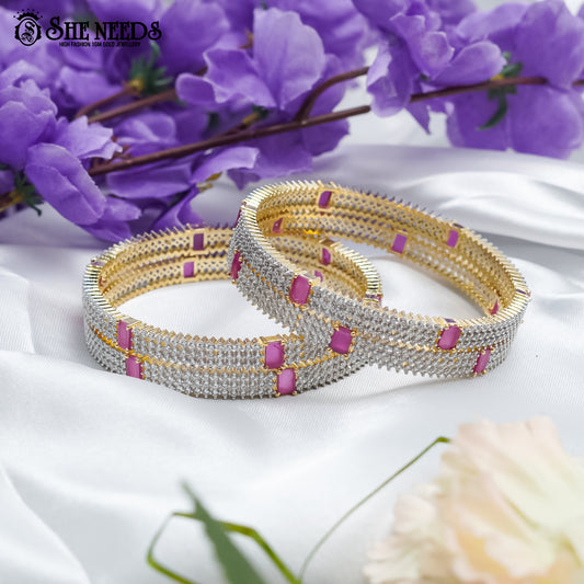 DIAMOND BANGLES (set of 4)