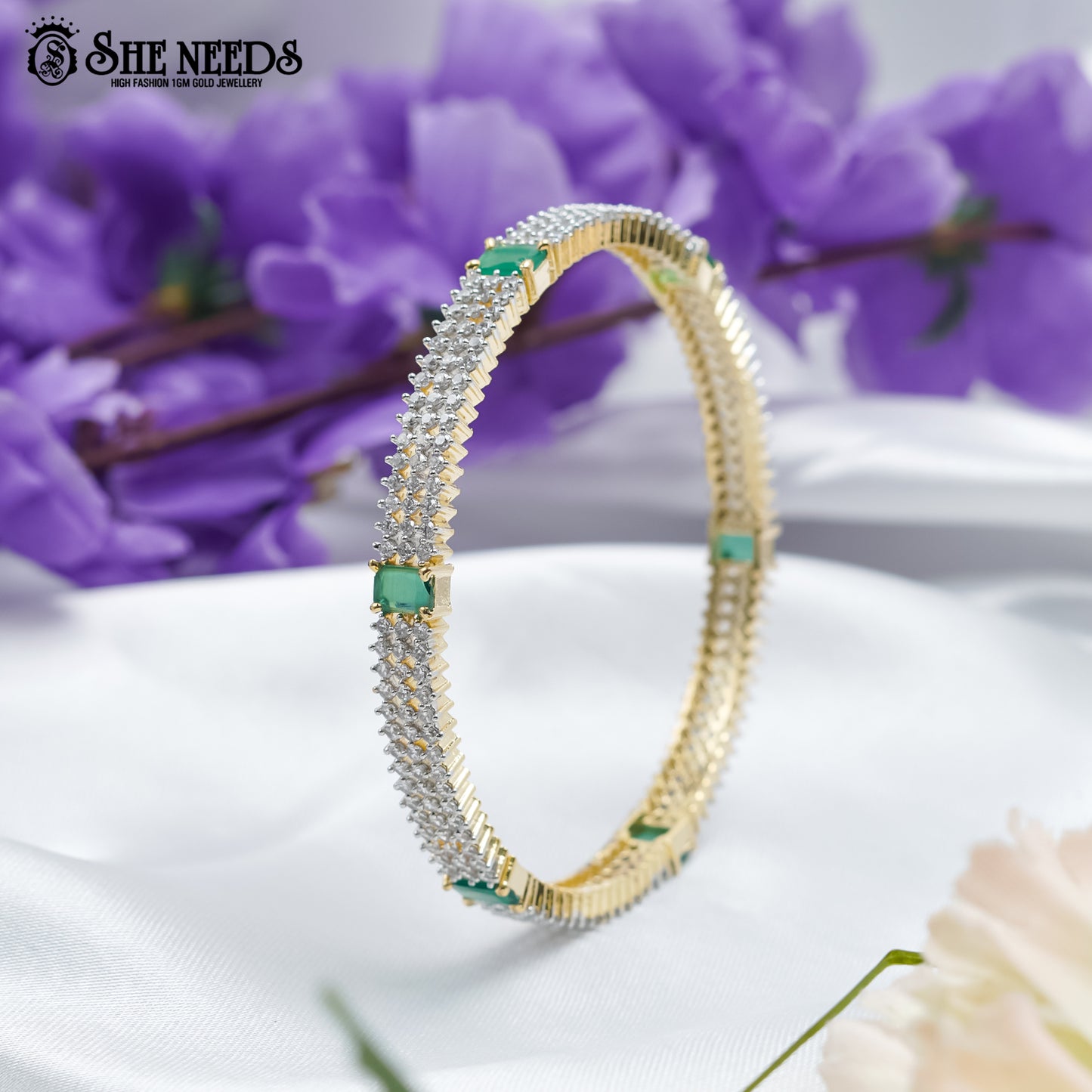 DIAMOND BANGLES (set of 4)
