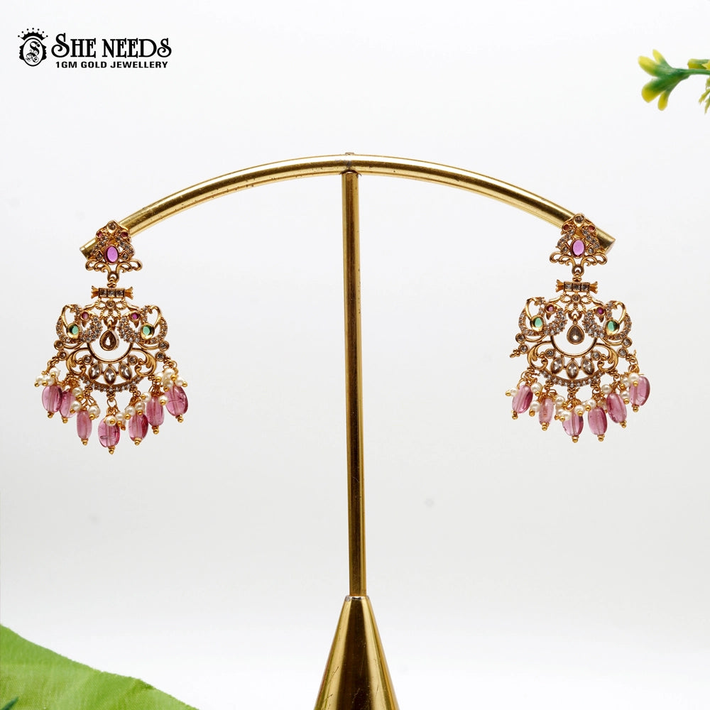 Matte Chandbali Earrings