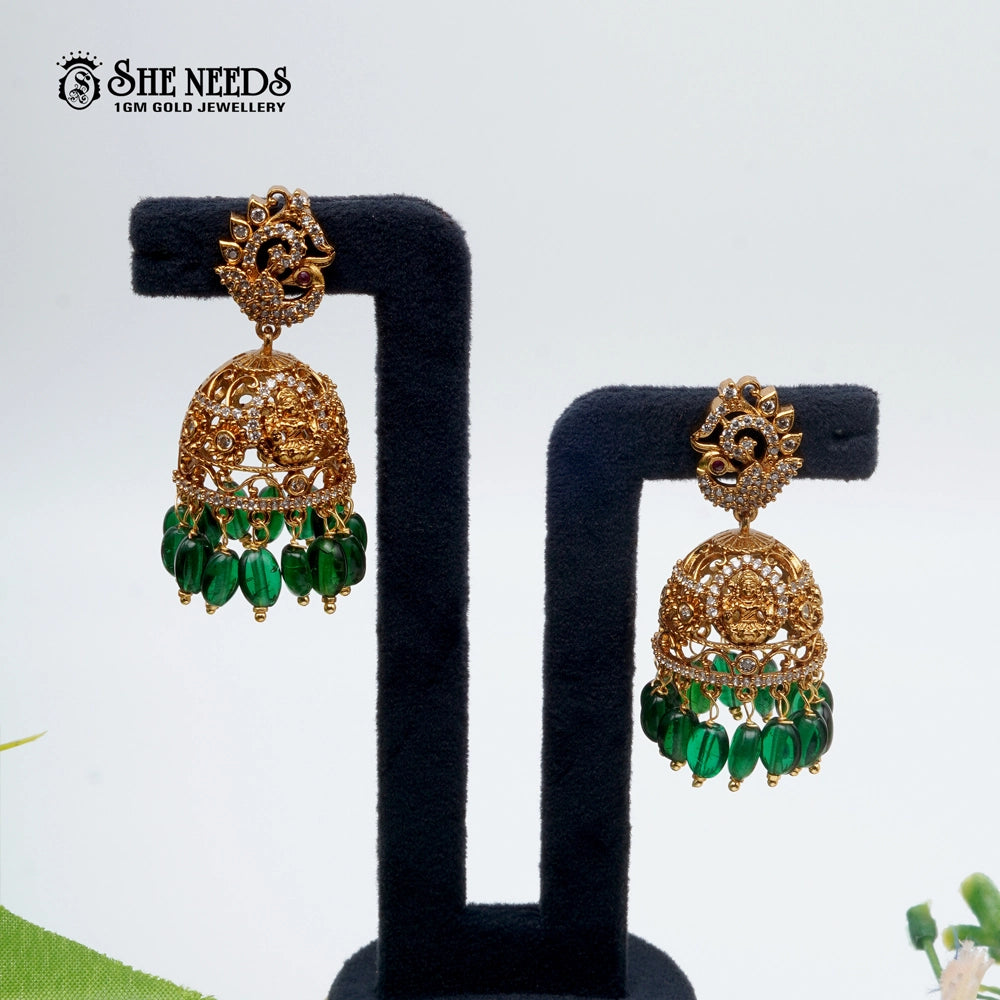 Gold Temple Jhumkas