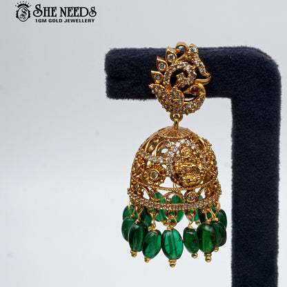 Gold Temple Jhumkas