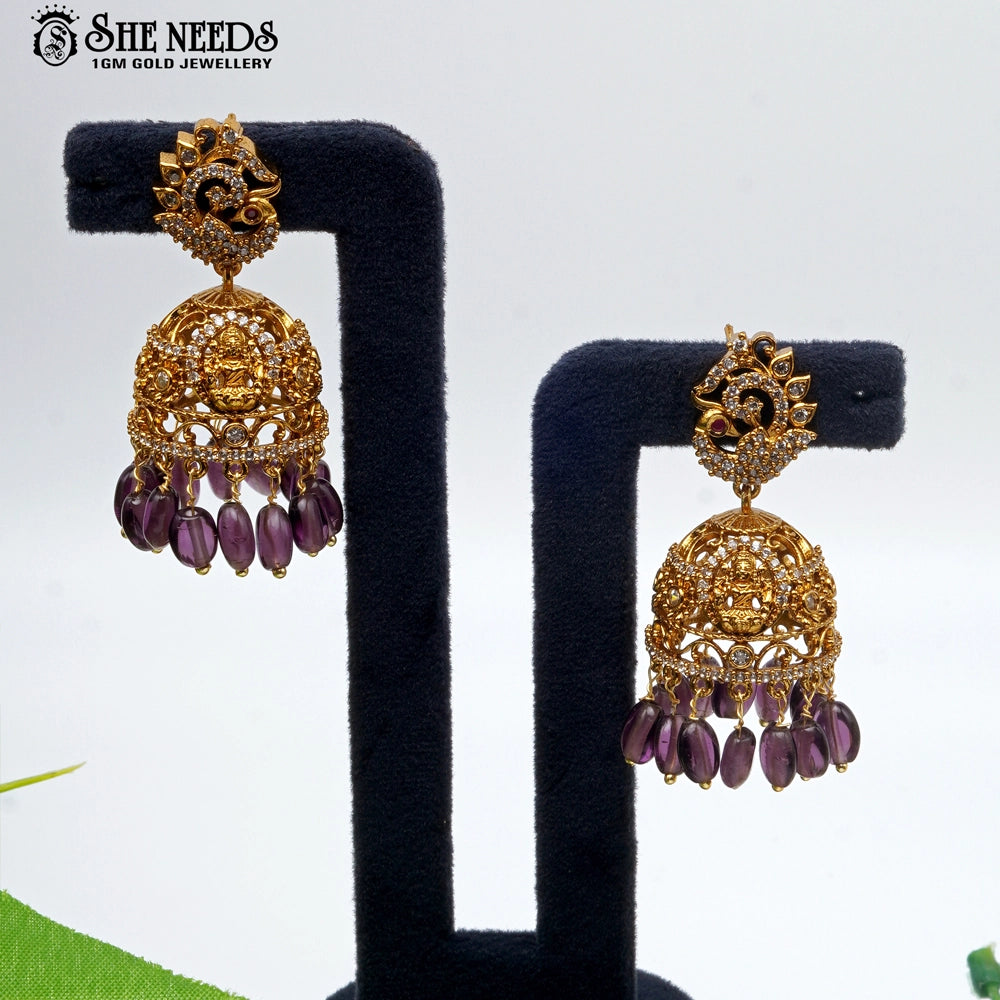 Gold Temple Jhumkas