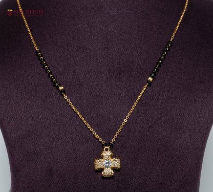 Astera Cross American Diamond Mangalsutra