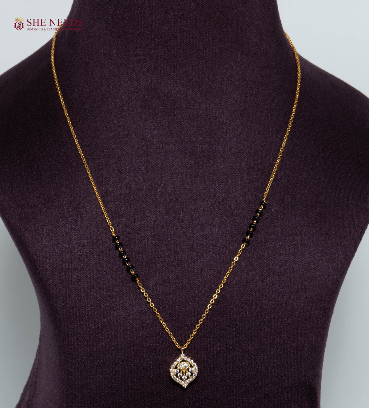 Ishira Divine American Diamond Mangalsutra