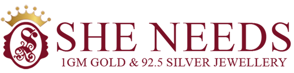 She Needs 1 Gram Gold & Silver Jewellery