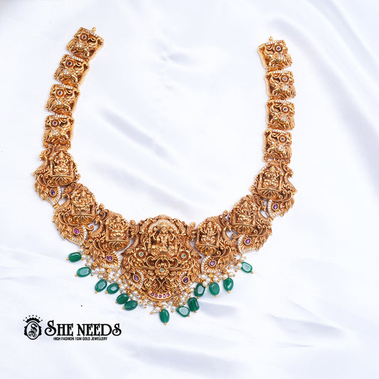 Lakshmi Temple Necklace Set