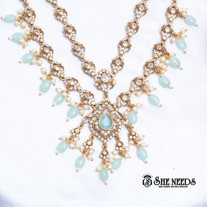 Violet Drop Necklace Set