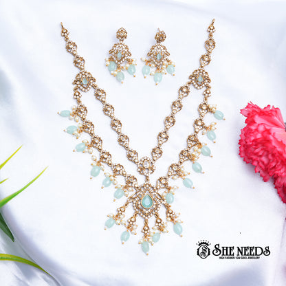 Violet Drop Necklace Set