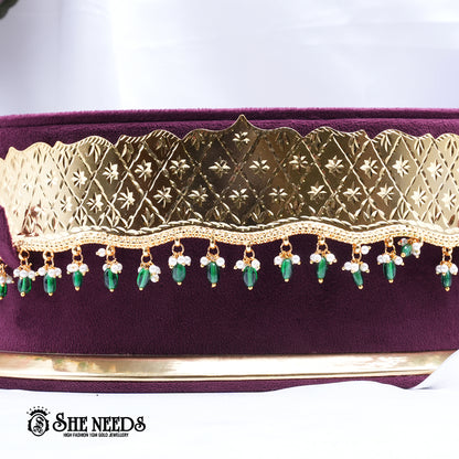 Gold Floral Waist Belt