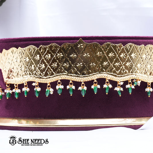 Gold Floral Waist Belt