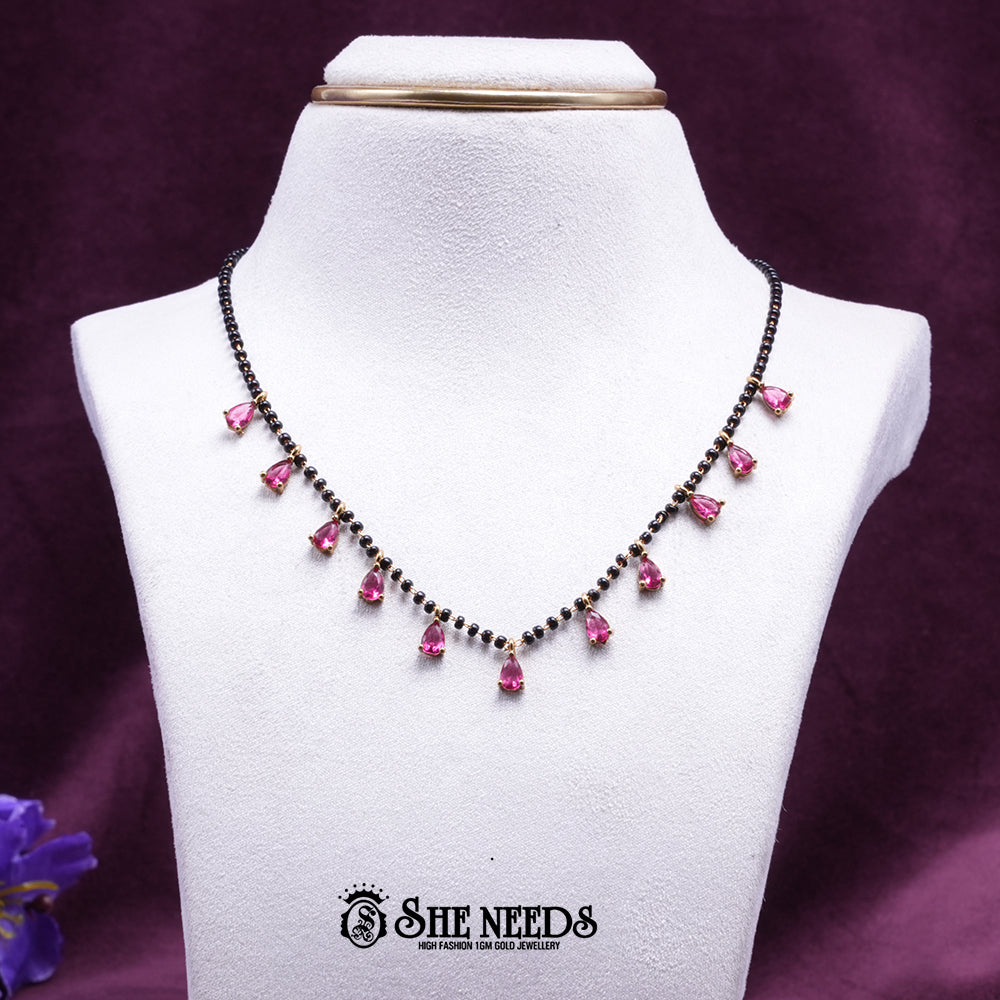 Stone Mangalsutra Necklace