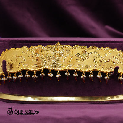 Vaddanam with Ruby Drops