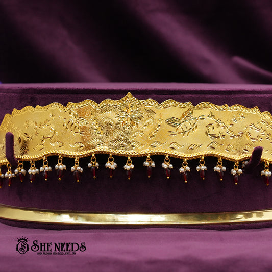 Vaddanam with Ruby Drops