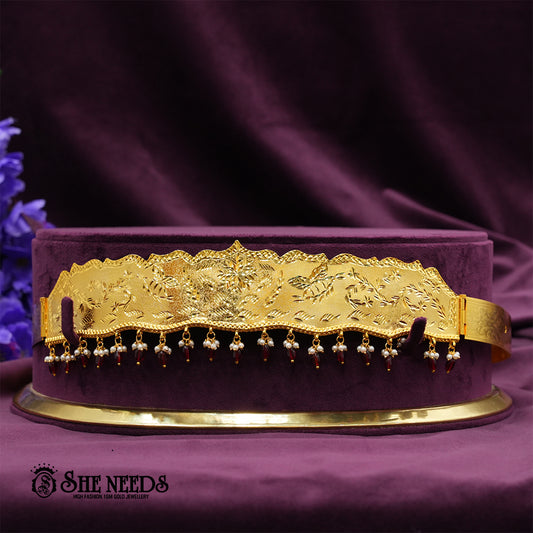 Vaddanam with Ruby Drops