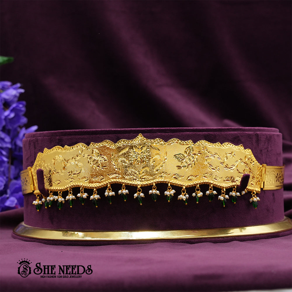 Vaddanam with Ruby Drops