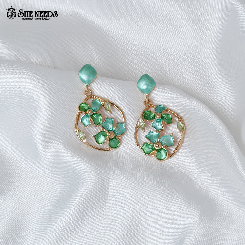 Floral Drop Earrings