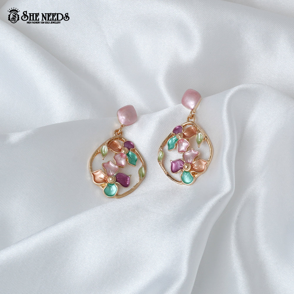 Floral Drop Earrings