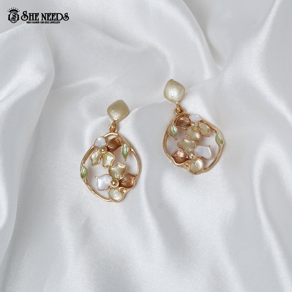 Floral Drop Earrings