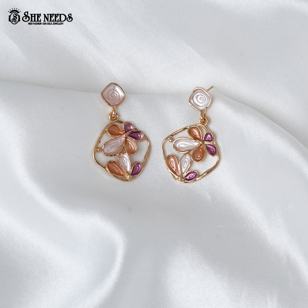 Floral Drop Earrings