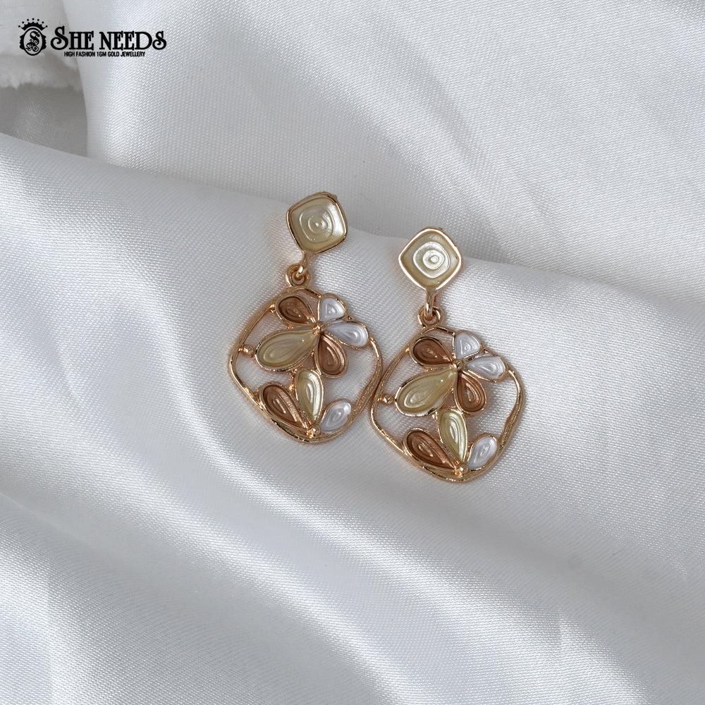 Floral Drop Earrings