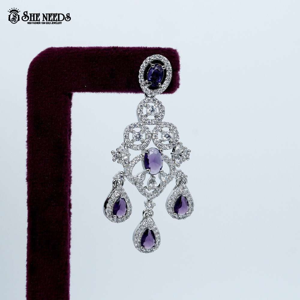Regal circle weave rhodium silver necklace with layered statement design