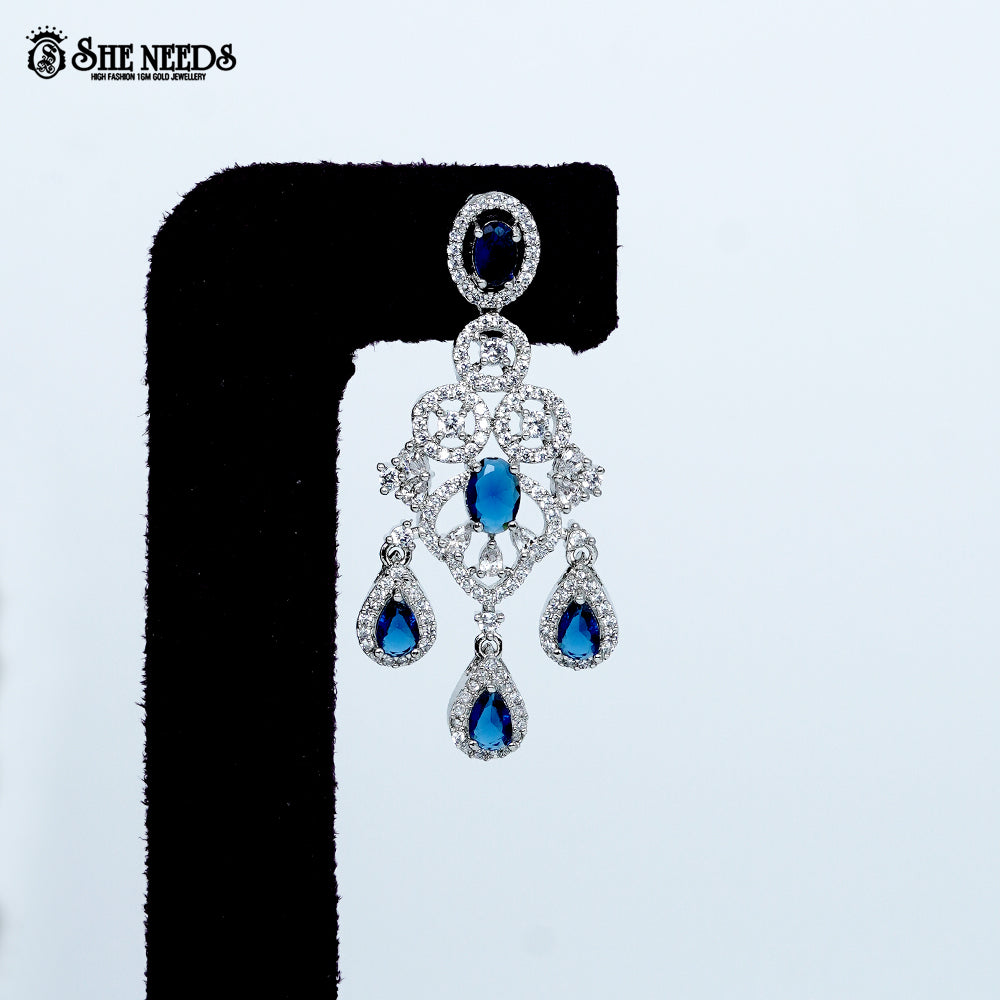 Regal circle weave rhodium silver necklace with layered statement design