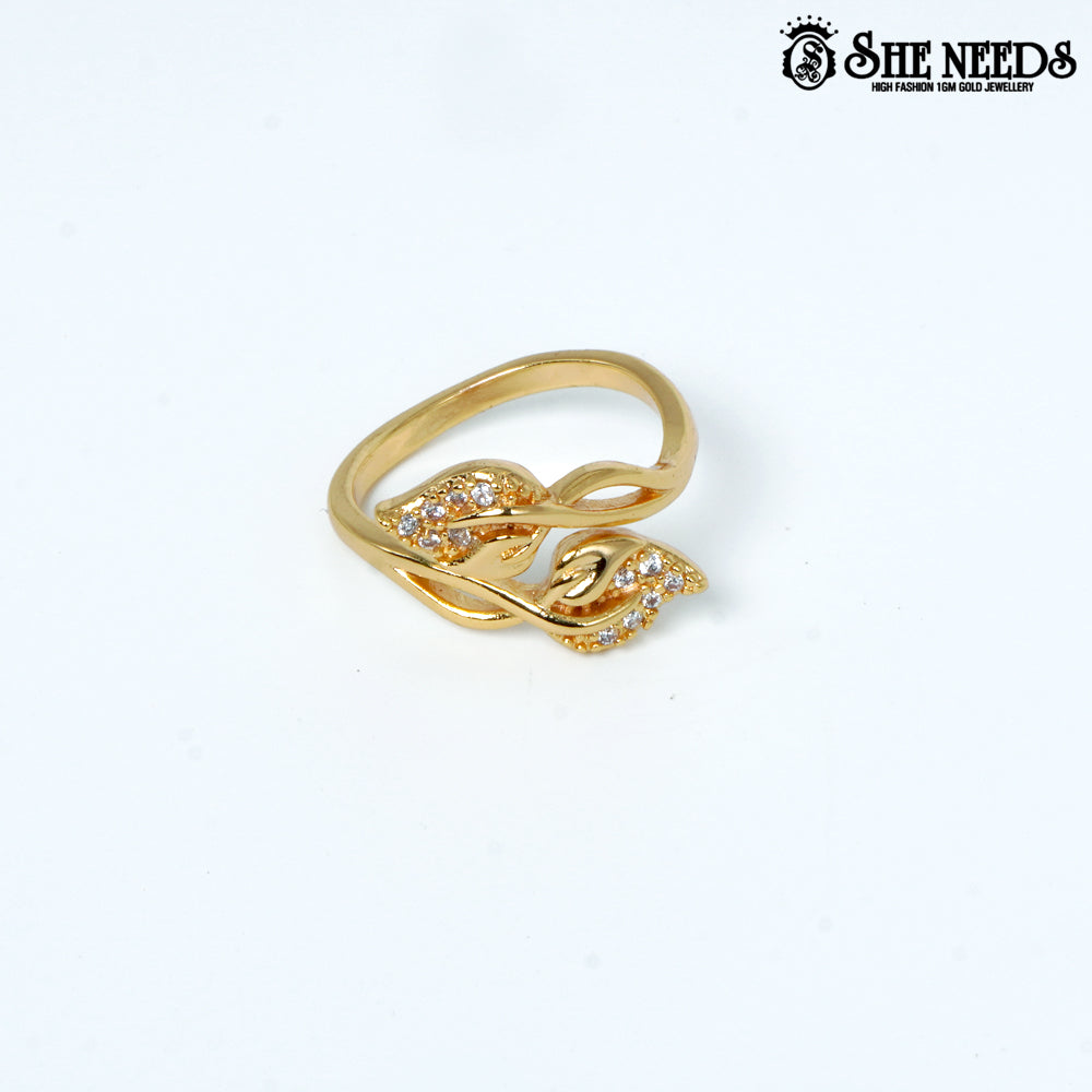 Gold Leaflet Rings