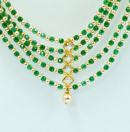 Verdant Royale Multi Strand Pearl Beads