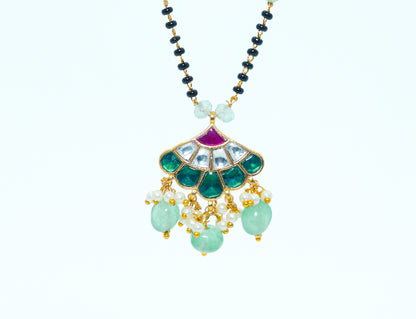 Emerald Charm Traditional Mangalsutra Necklace
