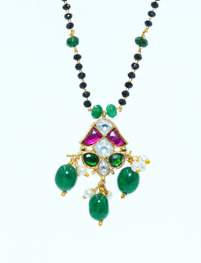 Emerald  Traditional Mangalsutra Necklace