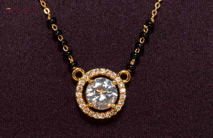 Ishani Solitaire American Diamond Mangalsutra