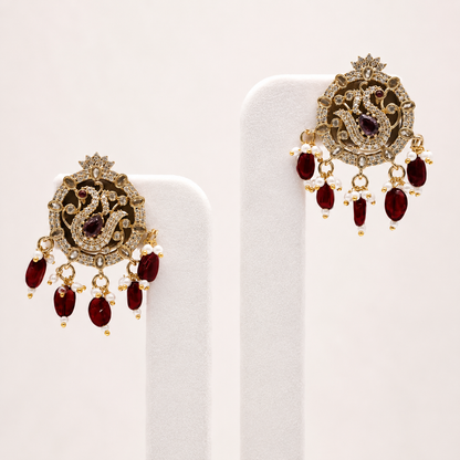 Stud Earrings (Purple)