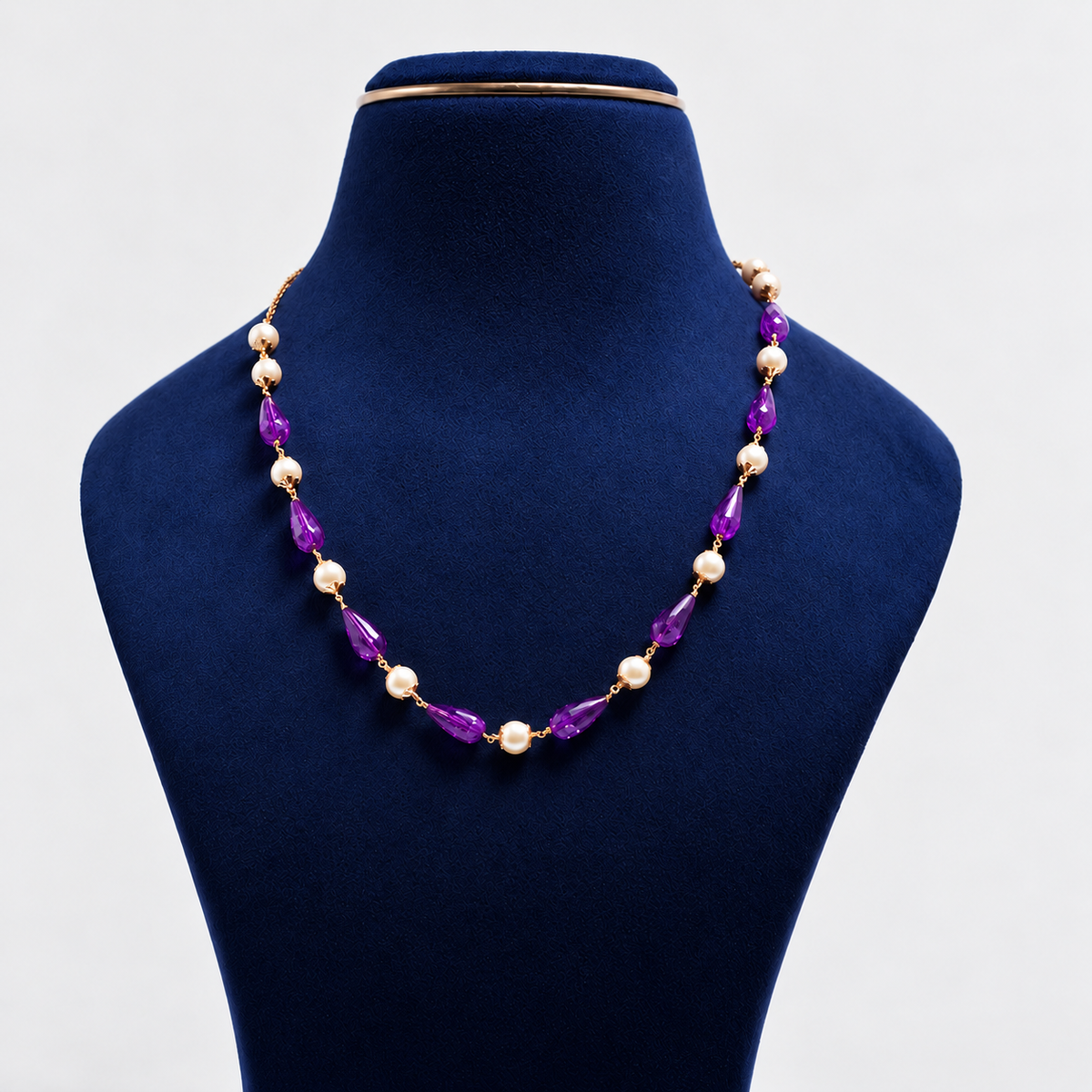 Amethyst Pearl Harmony Necklace