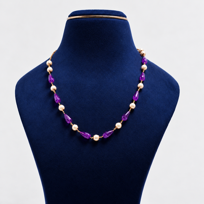 Amethyst Pearl Harmony Necklace