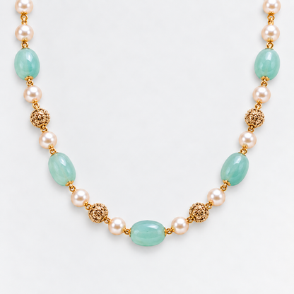 Mint Pearl Elegance Necklace