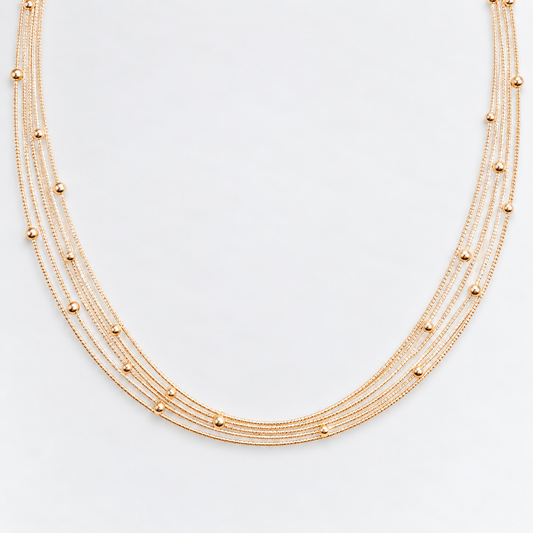 Hasli Multi Layer Chain Necklace for Women