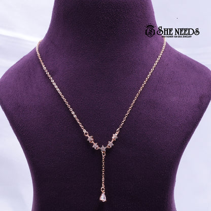 Golden Grace Drop Necklace